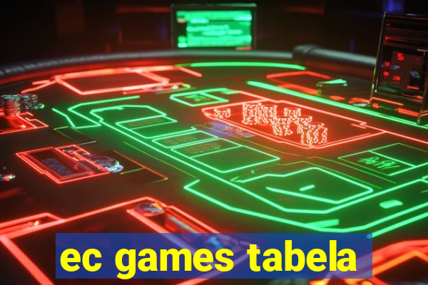 ec games tabela